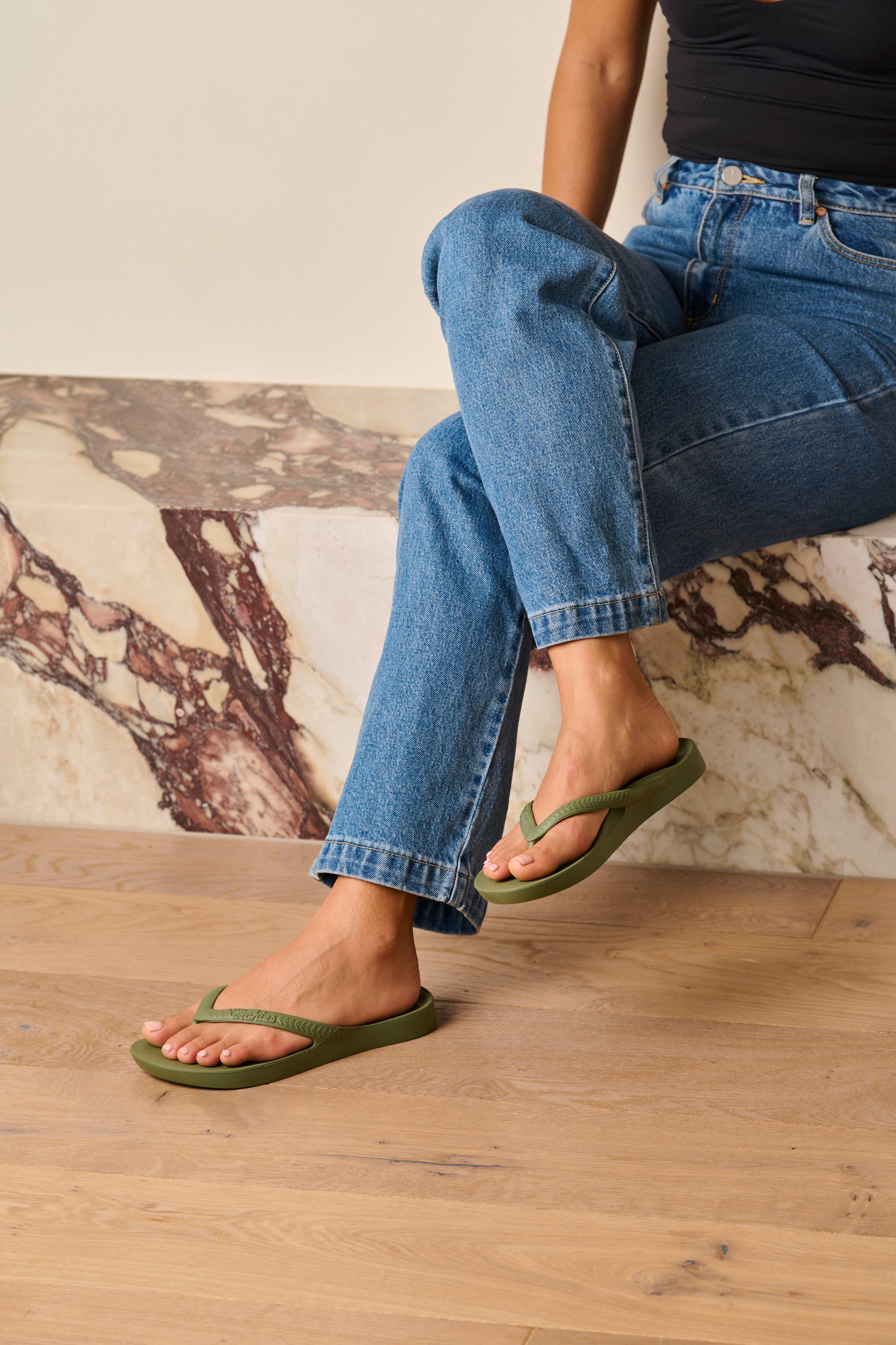 Archies Footwear Support Flip Flops