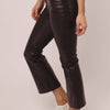 Jeanne Vegan Leather Cropped Pants