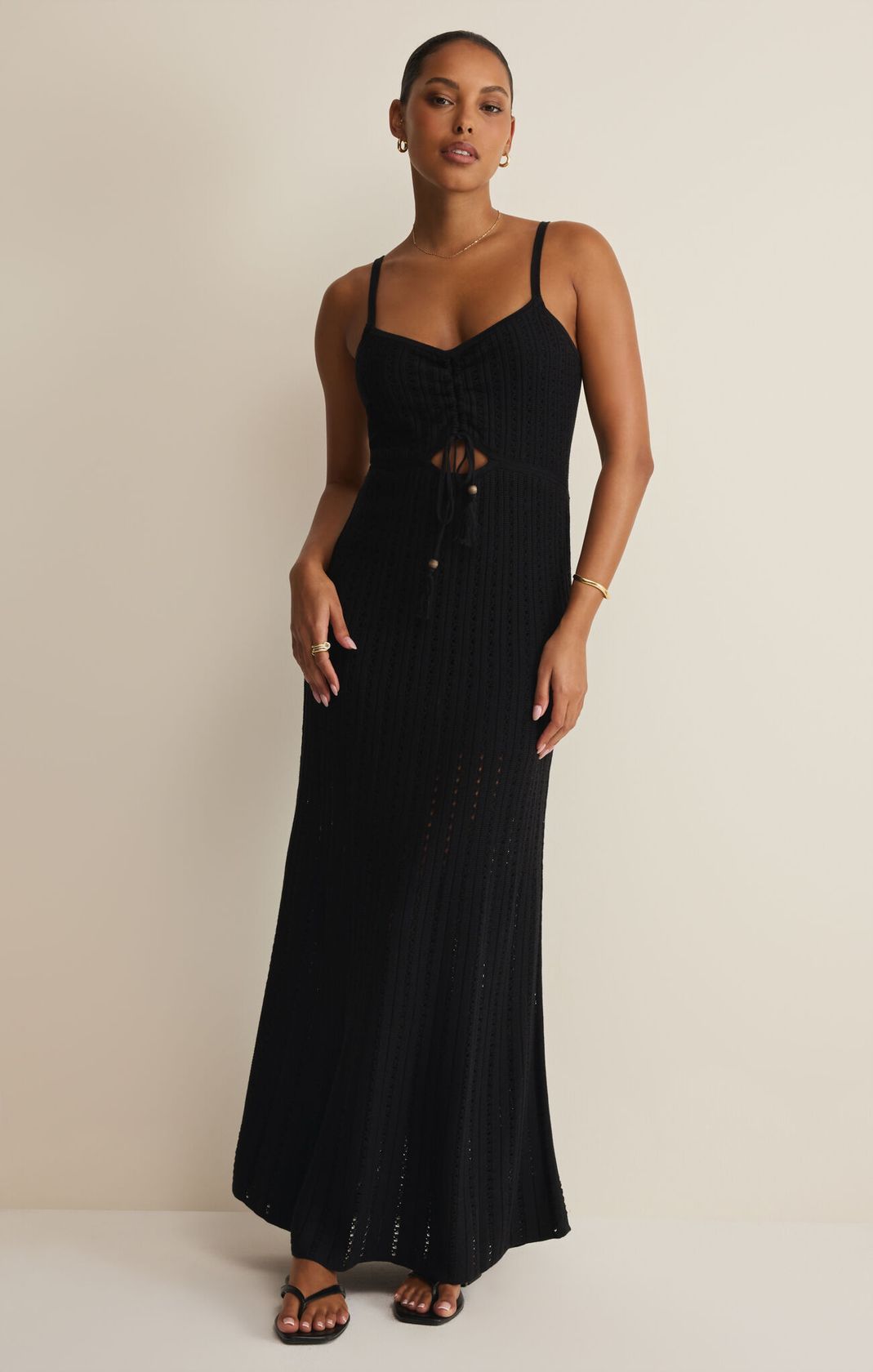 Sunda Crochet Midi Dress