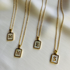 Letter Plate Necklace