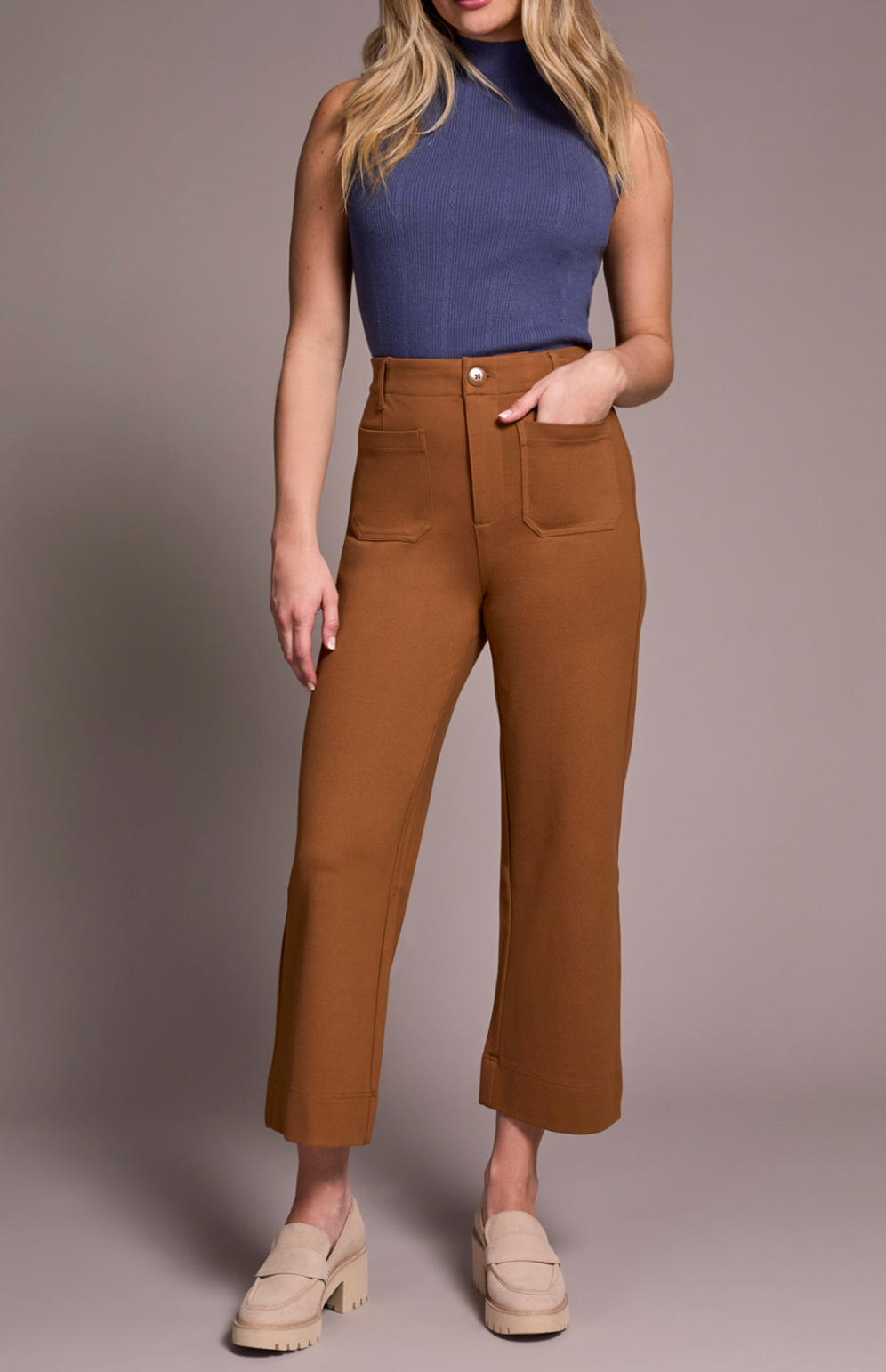High Rise Ponte Pant