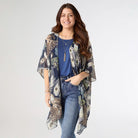 Elodie Wrap - Navy/Green
